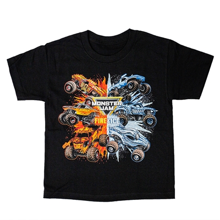 Monster Jam Fire & Ice Youth Tee