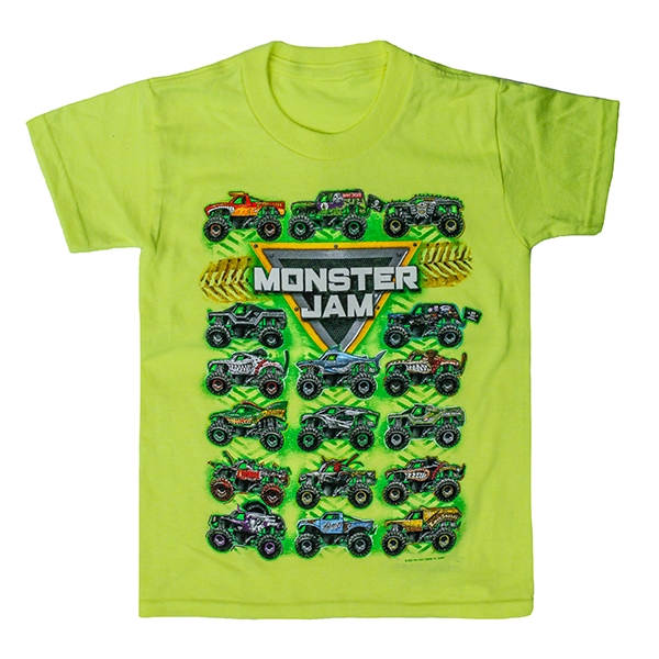 Monster Jam Collector Safety Green Youth Tee