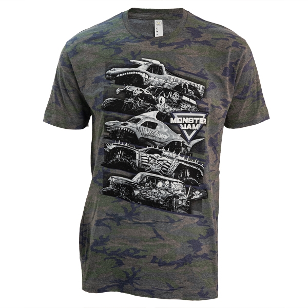 Monster Jam Vintage Camo Tee