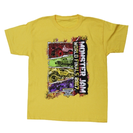 World Finals XVIII Color Block Yellow Youth Tee