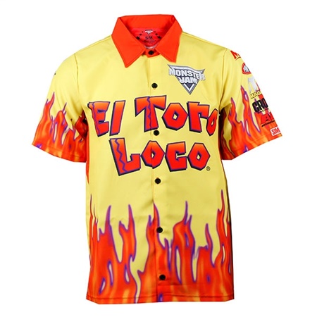 El Toro Loco Yellow Driver Shirt