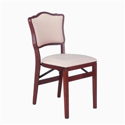 Stakmore French Upholstered Back Folding Chair