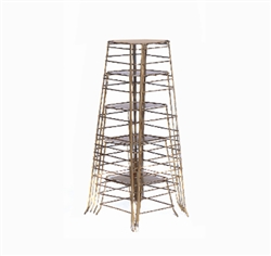 Set of 5 Square Nesting Basket Stands