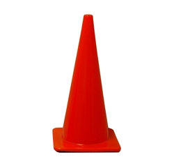 28" Polyvinyl Traffic Cones