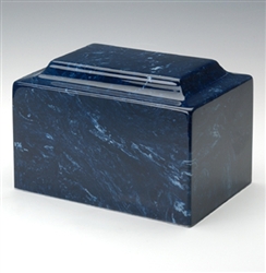 Navy Cultured Marble Urn