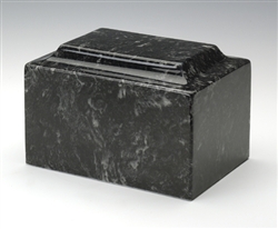 Ebony Ionian Cultured Marble Urn