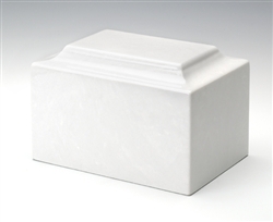 White Ionian Cultured Marble Urn