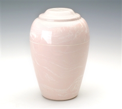 Pink Grecian Cultured Marble Urn