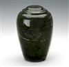 Antique Verdi Grecian Cultured Marble Urn