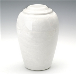 Glacier White Grecian Cultured Marble Urn