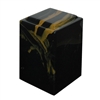 Onyx Agean (Black with Gold) Cult. Marble Urn