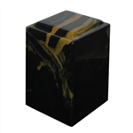 Onyx Agean (Black with Gold) Cult. Marble Urn