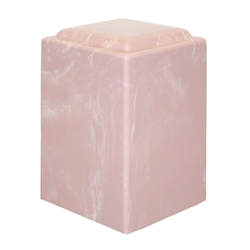 Pink Agean Cultured Marble Urn