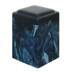 Navy Agean Cultured Marble Urn