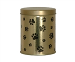 Paw Print Round Tin