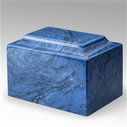 Mystic Blue Ionian Cultured Marble Urn