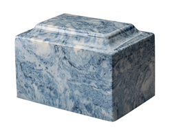Sky Blue Ionian Cultured Marble Urn