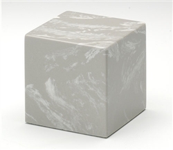 Silver Gray Small Cube Keepsake