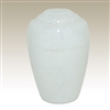 White Small Grecian Cultured Marble Urn