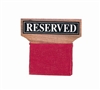 Wood "Reserved" Seat Signs