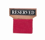 Wood "Reserved" Seat Signs