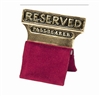 Gold Plated "Reserved Pallbearer" Seat Signs