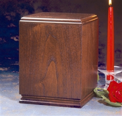 Square Wood Urn