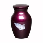 Praying Hands - Burgundy Keepsake