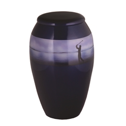 GOLF SCENE CREMATION URN