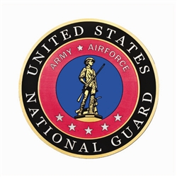 National Guard 12" Hearse/Lead Car Magnet