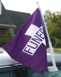 Purple Window Flag