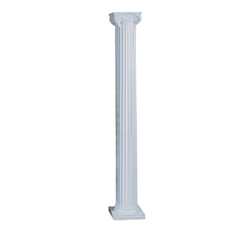 70" White Roman Column