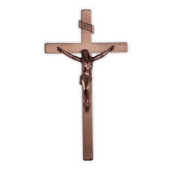 14" Cast Exterior Crucifix