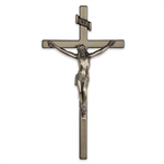 12" Cast Exterior Crucifix