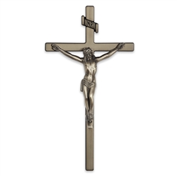 12" Cast Exterior Crucifix