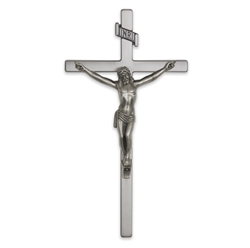 12" Cast Exterior Crucifix