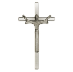 12" Cast Exterior Crucifix