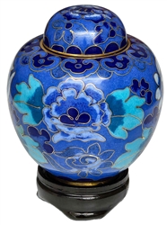 Blue Floral CloisonnÃ© - Keepsake