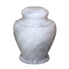 Carpel Antique White Marble Urn