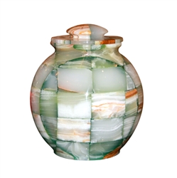 Triumph Onyx Green Mosaic Urn