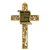 9" Antique Bronze Cross With 23rd. Psalm