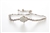 Marvelous Hamsa & White lab created Opal Adjustable Bracelet