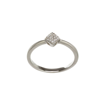 Small Square Micro Pave Ring