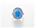 Lab Created Blue Opal Ring