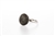 Black Dome Ring .925 sterling silver and Black CZ