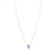 Lab Created Blue Opal Hamsa Pendant Necklace