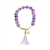 Trendy Amethyst & Tassel Bracelet