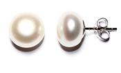 White Freshwater Pearl Stud Earrings