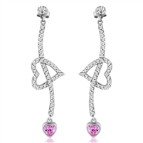 Fancy Arrow Through the Heart Earrings