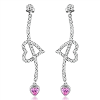 Fancy Arrow Through the Heart Earrings